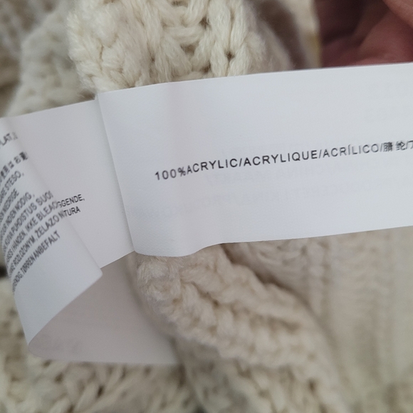 Anthropologie Moon River Cream Knit Sweater Dress with Button Detail Size Small - Picture 7 of 9